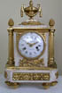 French Marble and Ormolu mantel clock
